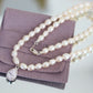 minimalist pearl and diamond necklaces vintage jewelry
