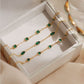emerald love bracelets vintage antique design 