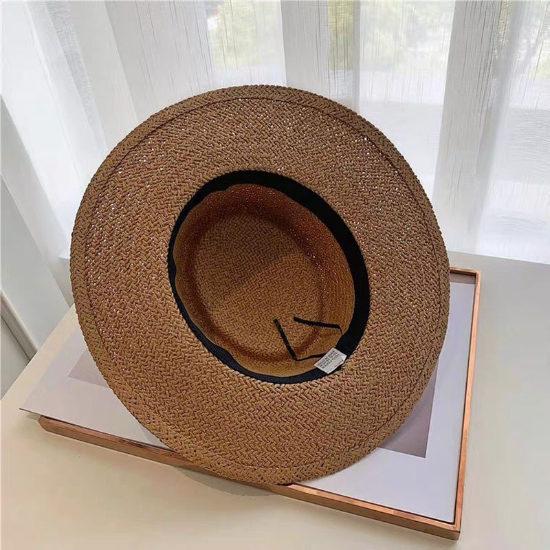 Summer Hat, Adjustable Size w. White or Black Band | Summer CollectionSummer Sun Hat_Black__bali_straw_sun_hat__bali_style_hat