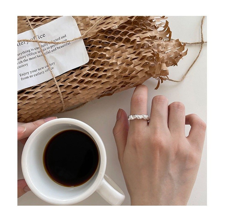 Eléa Twisted Knot Statement Ring, French Girl Aesthetic | Minimalist ChicRings_Silver__france_jewelry_french_design_ring