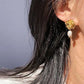 Frances 18k Gold Plated Rose & Pearl Baroque Statement Earrings | Vintage InspiredEarrings_Gold_Pearl White_18k Gold_back_to_school