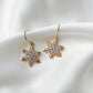 Lumi 14K Gold Fill Earrings, Winter Snowflake Christmas Ornament | Sparkle ShineEarrings_Gold_White_14k Gold_Christmas