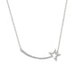 Make Your Wish S925 Silver Shooting Star Necklace, Meteorite Pendant | Sparkle ShineNecklaces_Gold_White_celestial_necklace_charm_necklace