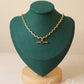 Medusa 18K Gold Plated Rope Chain Necklace w. Emerald Gem PendantNecklaces_Gold_Emerald Green_18k Gold_18k_gold_office