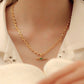 Medusa 18K Gold Plated Rope Chain Necklace w. Emerald Gem PendantNecklaces_Gold_Emerald Green_18k Gold_18k_gold_office