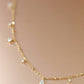 Mera S925 Silver Emerald Pendant Necklace, Dainty Dangle Green Charms✨ | Vintage InspiredNecklaces_Gold_White_antique_necklace_birthday_gift_women