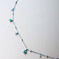 Mera S925 Silver Emerald Pendant Necklace, Dainty Dangle Green Charms✨ | Vintage InspiredNecklaces_Silver_Emerald Green_antique_necklace_birthday_gift_women