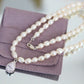 Pearl Chain with Zirconia Gem Pendant | Wedding & PromNecklaces_Pearl White_White_audrey_hepburn_audrey_hepburn_pearl