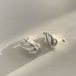 Skylar S925 Silver Stud Earrings for Everyday, Feather - Like Pattern | Minimalist ChicEarrings_Silver__dainty_earrings_french_girl_earrings