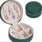 Small Travel Jewelry Organizer Box, Easy Storage | Unisex Gift for Women & MenJewelry Organizers_Green__accessory_case_birthday_gifts_girls