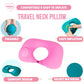 Softi Travel Neck Pillow - Foldable & Portable, Easy Inflatable with Air PumpTravel Neck Pillows_Pink__comfort travel_TRAVEL GEARS