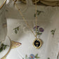 Star Light Gold Medallion Necklace w. Star - in - the - Black Pendant | Vintage InspiredNecklaces_Gold_Black_antique_necklace_blue_sand_stone