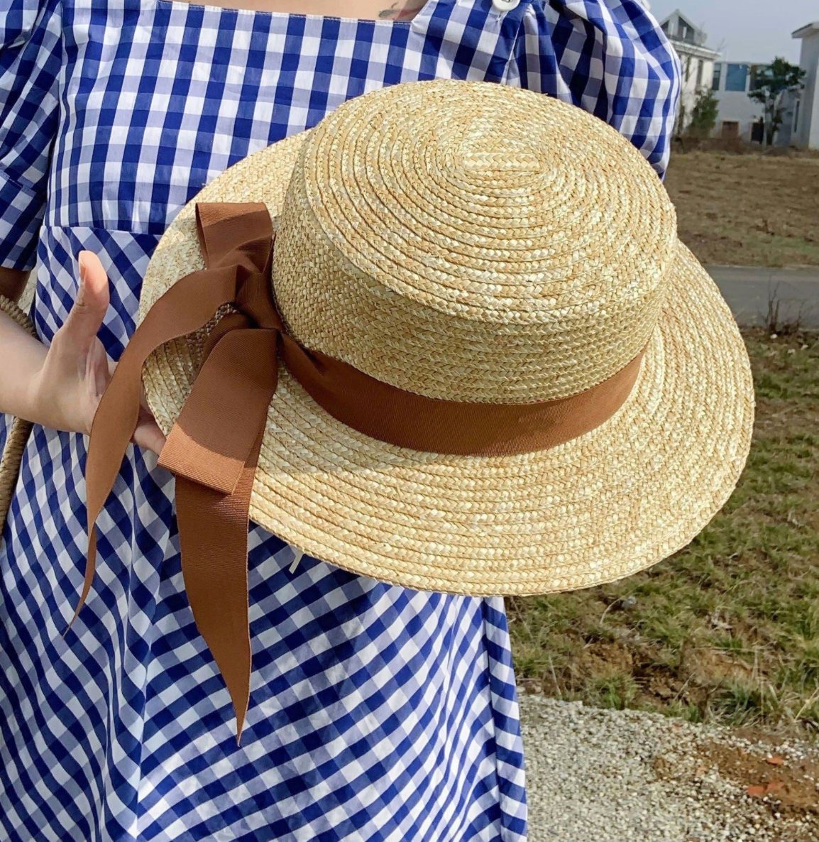 Summer Hats, Adjustable Panama Style Sun Hat w. Wide Brim Beach Hat for Men/Women | Summer CollectionSummer Sun Hat_Brown__bali_hat_bali_style