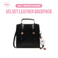 VIVI Vintage Style Velvet Leather Backpack - Spacious Fall/ Winter Fashion EssentialBackpacks_Black__Backpacks_Stylish Travel