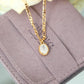 white pendant gold chain high quality cubic zirconia necklaces