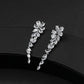 faux diamond earrings that look real for women in wedding