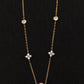 faux diamond necklace clover charms hypoallergenic jewelry