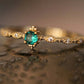the wedding ring emerald pendant  