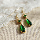 emerald earrings vintage