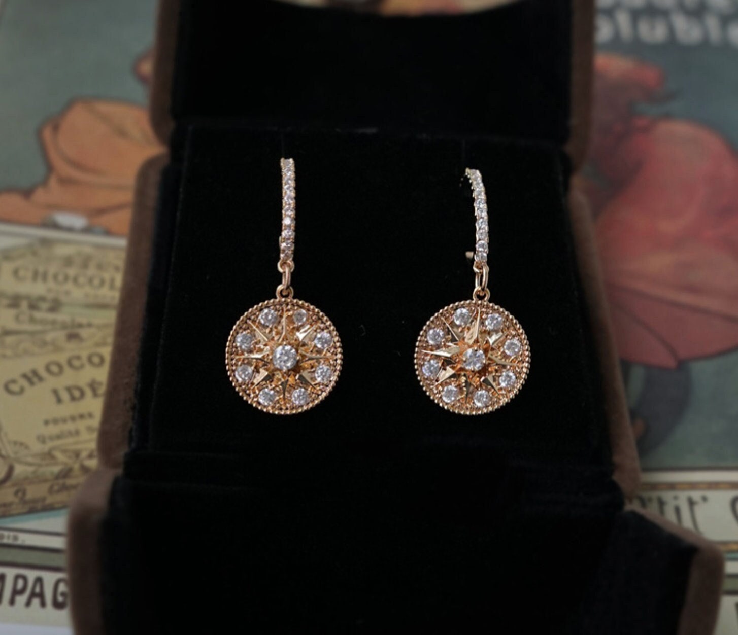 14k gold cubic zirconia earrings hypoallergenic earrings 