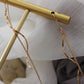 'Remi' 14k Gold Fill Earrings w. Long Gold String Tassel | Minimalist Chic