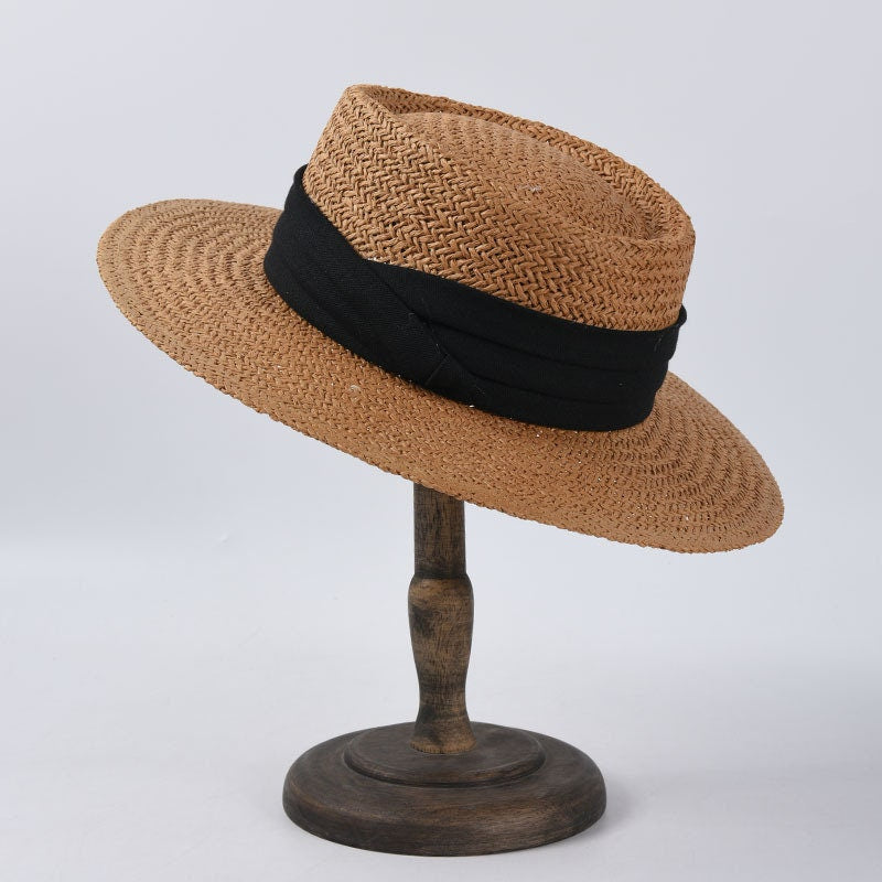 beach hats for women and men with black band