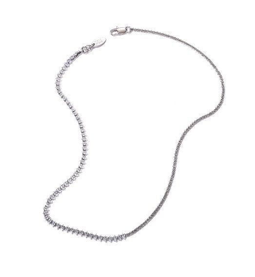 sterling silver tennis necklace millennial jewelry in silver vermeil