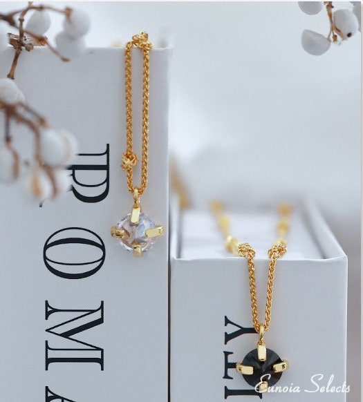 cubic zirconia pendant gold necklaces